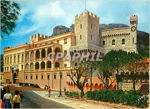 Cartes postales moderne La Cote d'Azur miracle de la nature principaute de Monaco le palais du Prince
