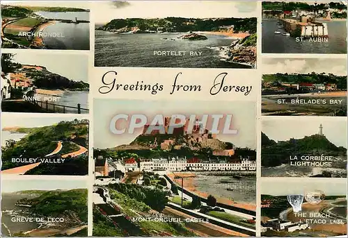 Cartes postales moderne Greetings from Jersey