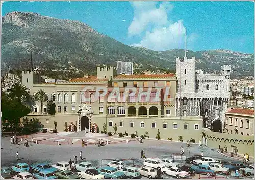 Moderne Karte Principaite de Monaco La Place du Palais et le Palais Princier