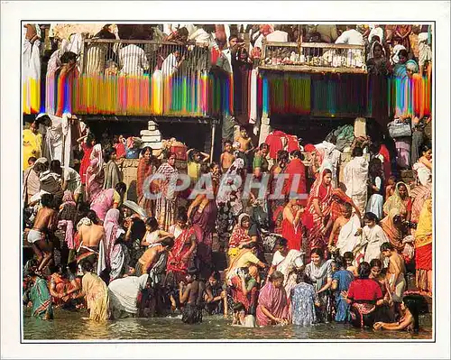 Moderne Karte India Benates les Ghats sur la Gange