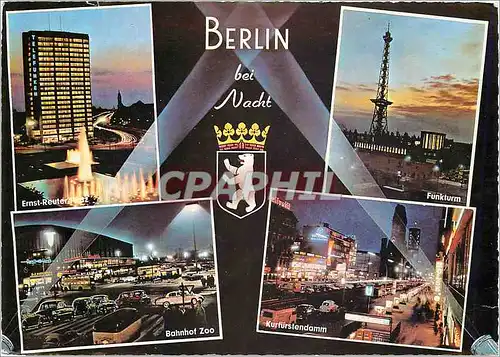 Moderne Karte Berlin bei Nacht