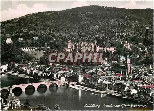 Cartes postales moderne Heidelberg Blick vom Philosophenweg