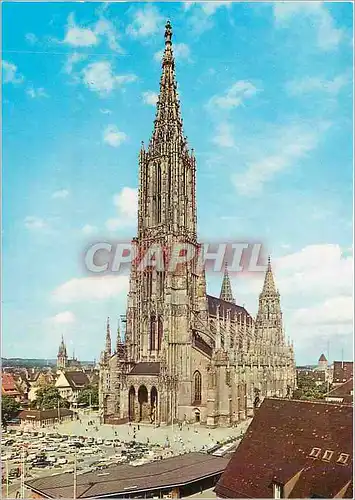 Cartes postales moderne Donau Munster mit dem hochsten Kirchturm der Erder (161 m)