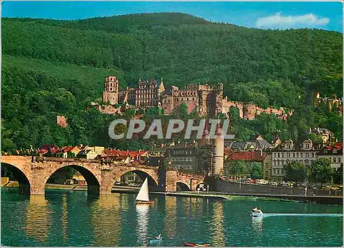 Cartes postales moderne Heidelberg Alte Brucke und Schlob