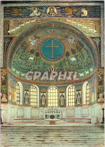 Moderne Karte Ravenna Basilique de S Appolinaris en Classis (VI s) Apse