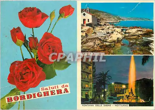 Cartes postales moderne Saluti da Bordighera