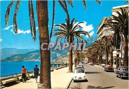 Moderne Karte Ventimiglia Promenade a la mer