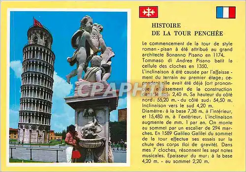 Cartes postales moderne Histoire de la Tour Penchee