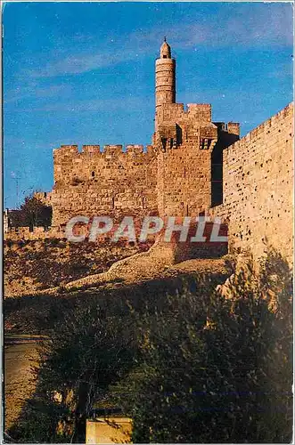 Moderne Karte Jerusalem David Tower the citadel near Jalia Gate