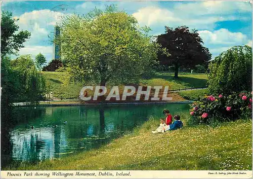 Cartes postales moderne Phoenix park showing wellington Monument Dublin Ireland