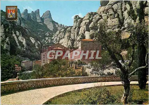 Cartes postales moderne Montserrat Le Monastere et les Rochers de site Madeleine