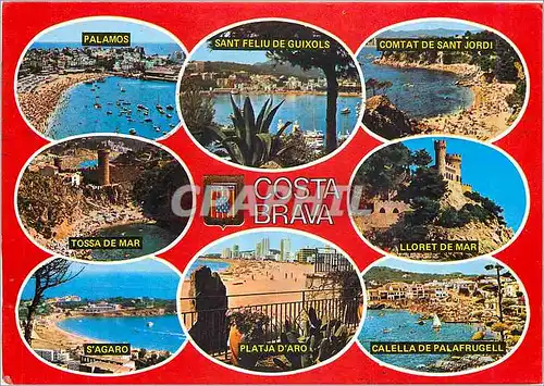 Cartes postales moderne Costa Brava Doferents aspestes