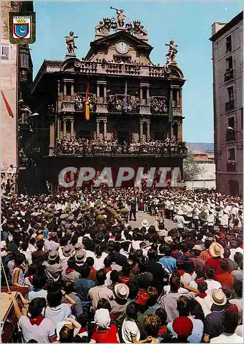 Cartes postales moderne Pamplona Decochument du fusee