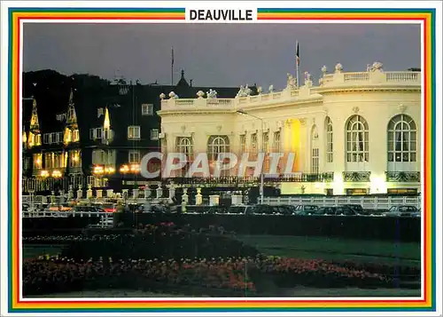 Cartes postales moderne Images de France Cote Fleurie Deauville (Calvados) Le Casino illumine