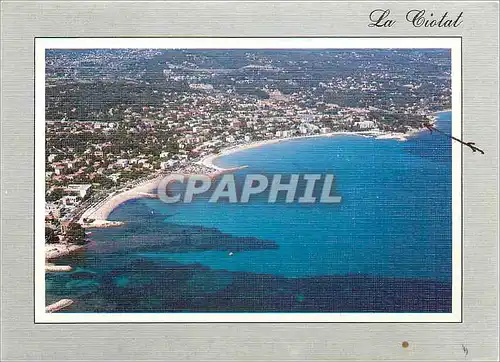 Moderne Karte Ciotat les Plages vues du ciel