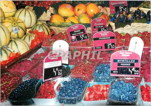 Cartes postales moderne dans un coin de Provence Fruits rouges