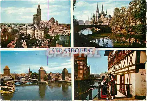 Cartes postales moderne L'Alsace Pittoresque Souvenir de Strasbourg