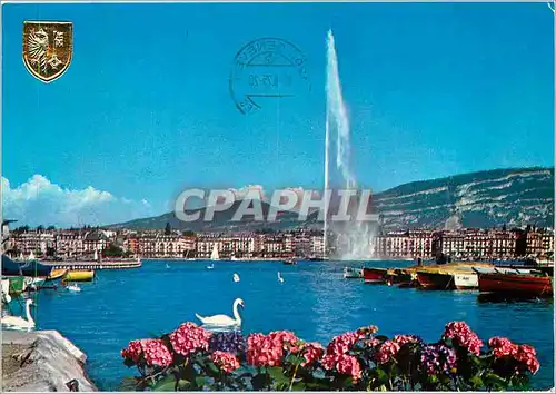 Cartes postales moderne Geneve La Rade et le Jet d'Eau (140 m)