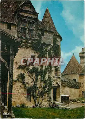 Moderne Karte Chateaux en Perigord chateau de Biron XIIe XVe s Tour de Garde