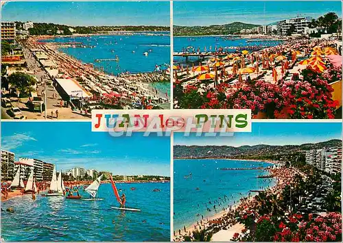 Cartes postales moderne Cote d'Azur French Riviera Juan les Pins (Alpes Mmes) Vues generales des plages