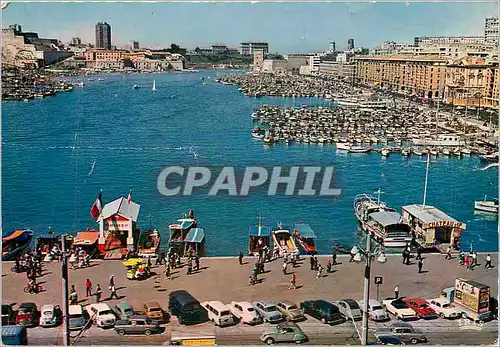 Cartes postales moderne Marseille (B du R) Le Quai des Belges et les vieux port