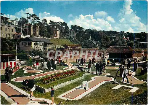 Cartes postales moderne Veulestes sur Mer (A Mme) Gof miniature le jardin d'enfant au fond les tennis