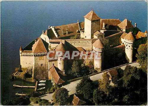 Cartes postales moderne Montreux (Lac Leman) Le chateau de chillon vu depuis l'autoroute