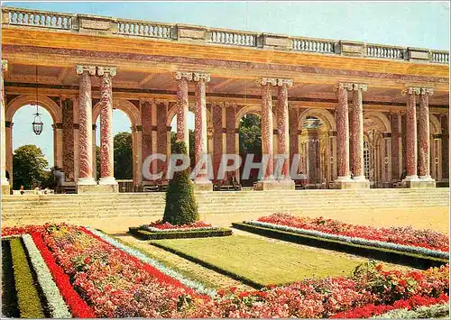Moderne Karte Versailles le Grand Trianon Le Peristyle vu des jardins colonnes en marbre rouge du languedoc