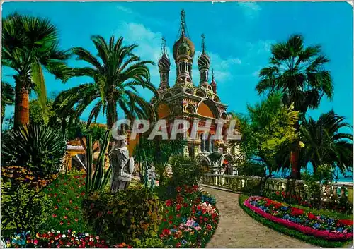 Moderne Karte Riviera dei Fiori San Remo L'Eglise de Russie