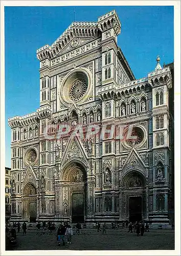 Cartes postales moderne Firenze Facade de la Cathedrale