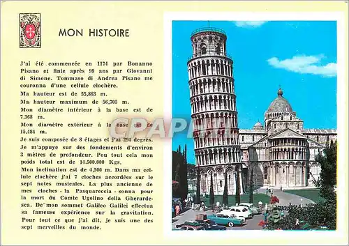 Cartes postales moderne Mon Histoire Pisa