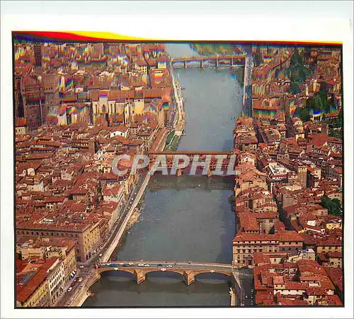 Cartes postales moderne Firenze Vue aerienne de l'Ama et les Ports
