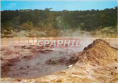 Moderne Karte Pozzuoli Solfatara Une vue de la Zone en activite