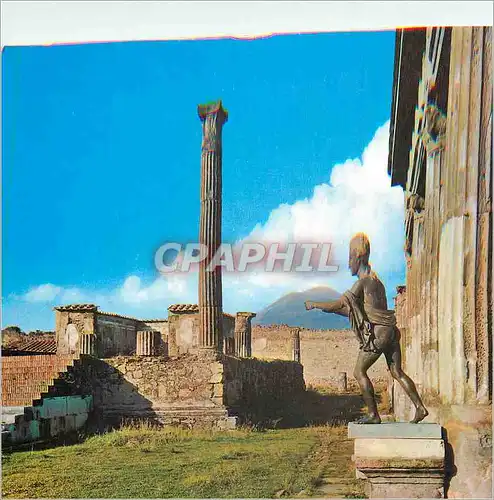 Cartes postales moderne Pompei Foulles temple d'Apolon