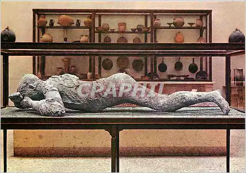Cartes postales moderne Pompei Antiquarium Ipreinte de figure Feminine