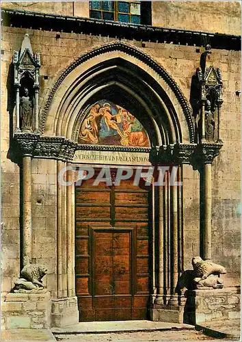 Cartes postales moderne Sulmona Poratil de l'Eglise de S Pamphile Cathedrale