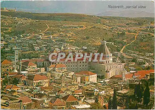 Cartes postales moderne Nazareth vue generale centre l'eglise de l'annonciation