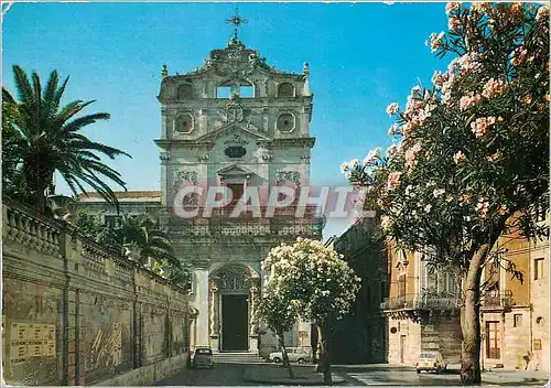 Cartes postales moderne Siracusa Facade de l'eglise de Saint Lucie alla Badia (Siecle XVIII)