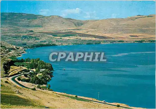 Cartes postales moderne Tiberias View From Kiryat Shmuel Towards lake of Galilee and Valley of Ginossar