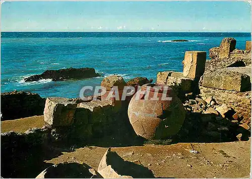 Moderne Karte Tipaza Ruines Romaines