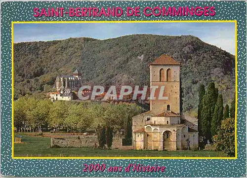 Moderne Karte Saint Bertrand de Comminges Ville gallo fondee en 72 av J C la Cathedrale de St Bertrand (XIe XI