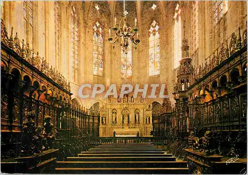 Cartes postales moderne Saint Bertrand de Comminges (Haute Garonne) Le Choeur de la Cathedrale et les Stalles
