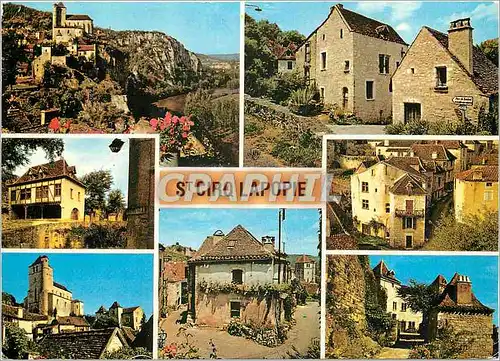 Cartes postales moderne St Cirq Lapopie (Lot) 1er village de France