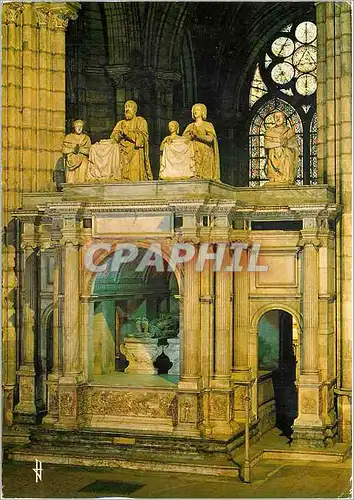 Cartes postales moderne Saint Denis Basilique Cathedrale Saint Denis Tombeau de Francois 1er et de Claude de France par