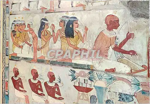 Cartes postales moderne Louxor Tombes des Nobles Peintures murales dans la tombe de Nakht