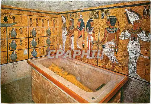 Moderne Karte Thebes Chambre morituaire au tombeau de Tout Ankh Amon