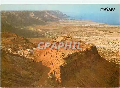 Moderne Karte Massade Vue vers la mer Morte