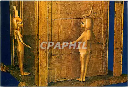 Cartes postales moderne La Musee Egyptien Cairo Grand Coffre aux canopes d'or