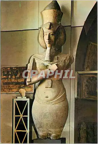 Cartes postales moderne La Musee Egyptien Cairo Statue Kenig Akhnaton von Amama Dynastie 1364 v Chr