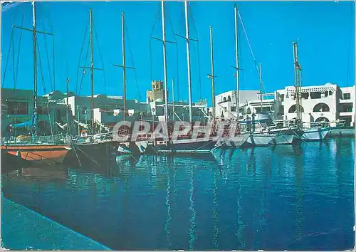 Moderne Karte Le quai d'honneur Port El Kantaoui Sousse Tunisie